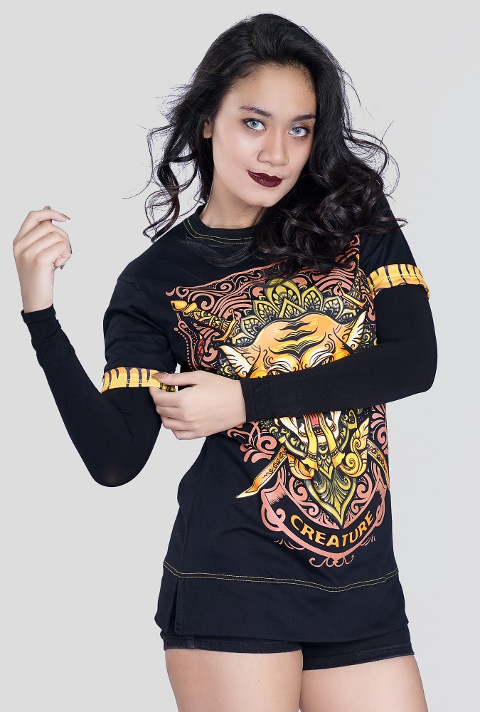 Tiger Monday Born T-shirt Girl (Black)